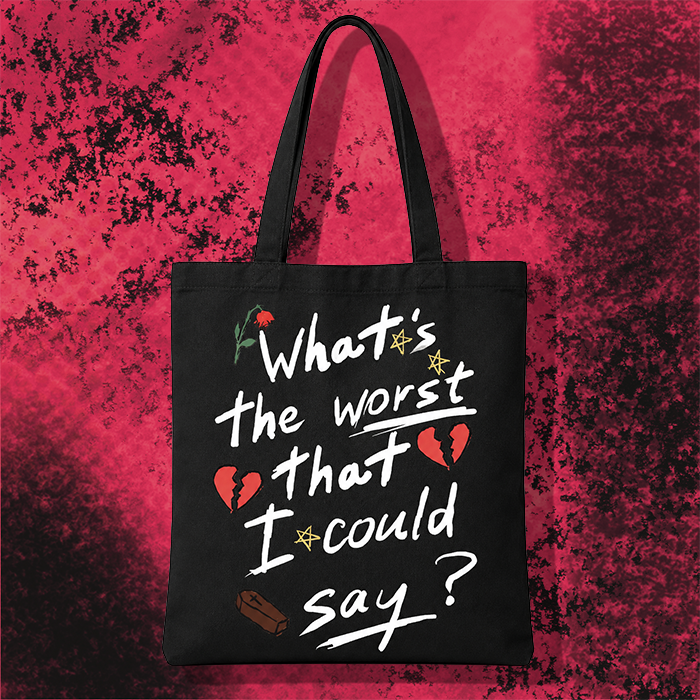 MCR Lyrics Tote Bag